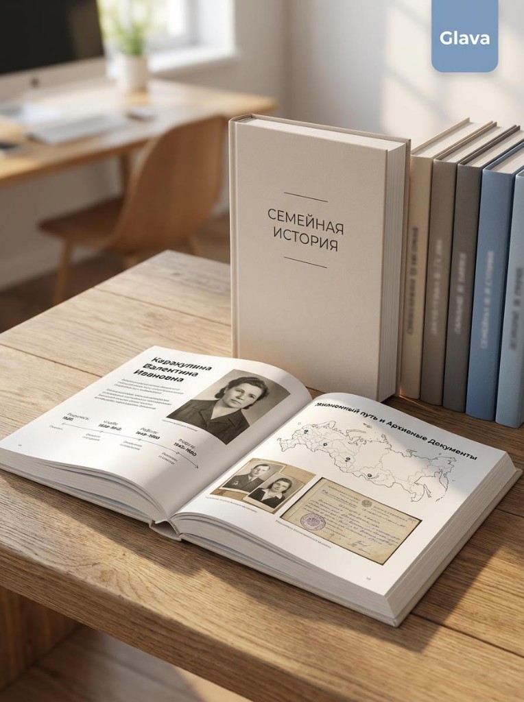 Семейная история — книга с фотографиями и архивными документами